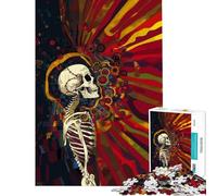 Rompecabezas para Adolescentes de 1000 Piezas con Esqueleto Que representa la aceptación de la Vida Juguetes adictivos para Cultivar la Paciencia Juego Familiar Ideal para Parejas Un Gran Regalo