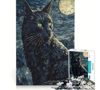 Rompecabezas para Adolescentes de 1000 Piezas con Estampado de Van Gogh de Mamá Gata, Juguetes antiestrés, Carrera de Velocidad de Manos, para Mejorar el Amor Entre Parejas 38x26cm
