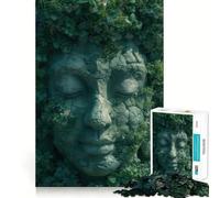 Rompecabezas para Adolescentes de 1000 Piezas con Estatua de Buda,decoración de Corte preciso,Juguete Creativo y Divertido,Juego de Paz,Pieza de Arte navideña (38x26cm)