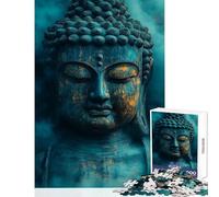 Rompecabezas para Adolescentes de 1000 Piezas con Estatua de Buda Rompecabezas de 1000 Piezas para ejercitar la Mente Gran Regalo para Juegos educativos y de Aprendizaje (38x52cm)