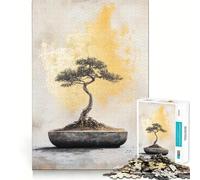 Rompecabezas para Adolescentes de 1000 Piezas con Forma de árbol bonsái,Arte sin Costuras,Juguete Creativo,Juego para el Tiempo Libre,Regalo de decoración navideña 50x75cm