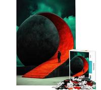 Rompecabezas para Adolescentes de 1000 Piezas con Forma de Escalera esferoidal Surrealista Desafío Educativo de Corte de precisión Juego práctico para Mayores de 14 años Juego de Rompecabezas