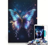 Rompecabezas para Adolescentes de 1000 Piezas con Forma de Mariposa, Juguetes antiestrés, Juego de Velocidad Manual, para Fortalecer el Amor en Pareja, 50x75cm