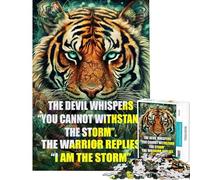 Rompecabezas para Adolescentes de 1000 Piezas con Frases de El susurro del Diablo Rompecabezas para Adolescentes con patrón de Montaje desafiante para completar cumpleaños y Navidad