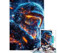 Rompecabezas para Adolescentes de 1000 Piezas con Gran Nivel de Detalle Juego desafiante de esquiadores Juguete para ejercitar la Mente Difícil Excelentes Regalos y Juguetes (tamaño 50x75cm)