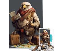 Rompecabezas para Adolescentes de 1000 Piezas con guía de Viaje del águila Juego de ingenio Juguete Intelectual Gran Regalo para los Amantes de los Juegos decoración de Pared (tamaño 75x50cm)
