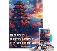 Rompecabezas para Adolescentes de 1000 Piezas con haikus japoneses Ideal para Arte Mural para Adultos Relajarse como Regalo de cumpleaños Difícil y desafiante (tamaño 50x75cm)