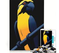 Rompecabezas para Adolescentes de 1000 Piezas con ilustración de un Loro Amarillo Juegos relajantes de análisis y lógica Que fomentan el Amor en la Pareja 38x26cm