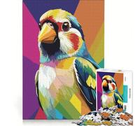 Rompecabezas para Adolescentes de 1000 Piezas con ilustración Pop Art de jilguero Colorido, Juego práctico para divertirse en Familia, Toda la Familia 38x52cm