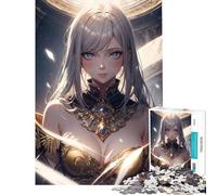 Rompecabezas para Adolescentes de 1000 Piezas con la Chica Anime Saraswati Diversión en casa Actividades de análisis y lógica Juguetes antiestrés para Mayores de 14 años Juego 38x52cm