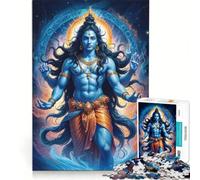 Rompecabezas para Adolescentes de 1000 Piezas con la Figura del Señor Shiva y Sus Coloridas Manos extendidas Juguetes para armar Ideal para la interacción Entre Padres e Hijos Regalos para cumpleaños