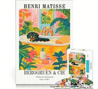 Rompecabezas para adolescentes de 1000 piezas con la imagen de Henri Matisse Un perro salchicha bañándose Juego familiar actividades divertidas para hacer en casa regalo de cumpleaños regalos de viaje