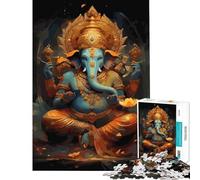 Rompecabezas para Adolescentes de 1000 Piezas con la Imagen del Dios Ganesha Juego Imposible Juguete Educativo y Divertido Parejas (tamaño 38x52cm)