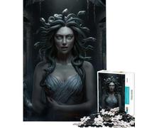 Rompecabezas para Adolescentes de 1000 Piezas con la Mirada de Medusa Juegos relajantes y adictivos para Cultivar la Paciencia Regalos de cumpleaños para la diversión Familiar (tamaño 75x50cm)