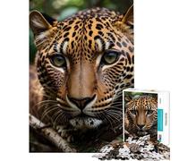 Rompecabezas para Adolescentes de 1000 Piezas con Ojos de Leopardo Enojado Ideal para cumpleaños y Navidad Mejora la Memoria Juguete Decorativo para la Pared Apto para Mayores de 14 años 50x75cm