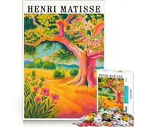 Rompecabezas para Adolescentes de 1000 Piezas con Paisaje de Henri Matisse Juegos relajantes interacción Entre Padres e Hijos Juego de desafío único 50x75cm