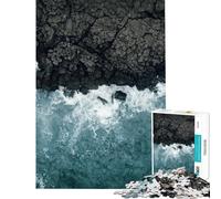 Rompecabezas para Adolescentes de 1000 Piezas con paisajes Marinos Rompecabezas fotográficos para Adultos Juguetes antiestrés Divertidos y con Humor Fomenta la interacción Entre Padres e Hijos