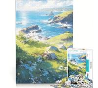 Rompecabezas para Adolescentes de 1000 Piezas con paisajes primaverales tranquilos Juguetes para armar Corte de precisión con Piezas de Formas aleatorias Que encajan Perfectamente 38x52cm