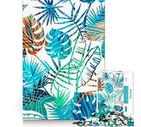 Rompecabezas para Adolescentes de 1000 Piezas con Plantas Tropicales y Palmeras, Bordes impecables, Divertido Juego de Habilidad Mental, Juego Tranquilo y Divertido para cumpleaños (50x75cm)