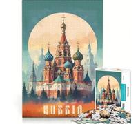 Rompecabezas para Adolescentes de 1000 Piezas con póster de Viaje a Rusia, Juego práctico, difícil y desafiante, Regalo de Juego desafiante 38x52cm