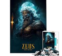 Rompecabezas para Adolescentes de 1000 Piezas con póster de Zeus Juego Relajante Juguete Intelectual Regalo de cumpleaños Una Obra de Arte (tamaño 38x26cm)