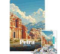 Rompecabezas para Adolescentes de 1000 Piezas con póster Vintage de Petra Jordan Juego práctico y desafiante Juguetes Ideas para Regalos Corte de precisión (tamaño 38x52cm)
