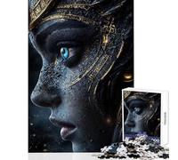 Rompecabezas para Adolescentes de 1000 Piezas con Retrato de Mujer mística Juegos Divertidos para Toda la Familia Decoración del hogar Juguetes Regalo de cumpleaños Regalos de Viaje (50x75cm)