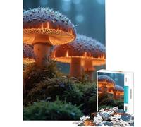 Rompecabezas para Adolescentes de 1000 Piezas con Setas Luminosas en un Bosque brumoso Juguetes adictivos para Cultivar la Paciencia Juego familiarpara Parejas Un Regalo estupendo para los Amantes de