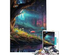 Rompecabezas para Adolescentes de 1000 Piezas con temática de Bosque Natural Juguete Educativo y práctico para Aprender a lidiar con el estrés Un Regalo Ideal para los Amantes de los Juegos (38x26cm)