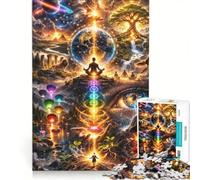 Rompecabezas para Adolescentes de 1000 Piezas con temática de Yoga y meditación Juego práctico Actividades Familiares Regalo Ideal para los Amantes de los Videojuegos 50x75cm