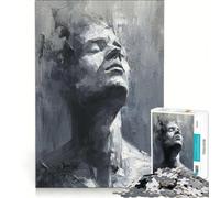 Rompecabezas para Adolescentes de 1000 Piezas con Tonos melancólicos Juguetes antiestrés de dificultad Alta Ideales para Decorar el Escritorio 38x26cm