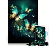 Rompecabezas para Adolescentes de 1000 Piezas con una Hermosa Mariposa,Encaje, Arte,Juego cognitivo,Regalo,Juego Lento, (38x26cm)