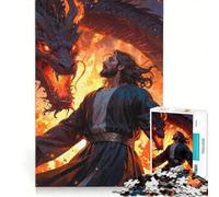 Rompecabezas para Adolescentes de 1000 Piezas: Conquistador del Infierno Juegos Divertidos e interesantes para Reducir el estrés Cada Pieza es única 50x75cm