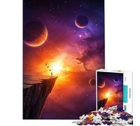 Rompecabezas para Adolescentes de 1000 Piezas Contemplación del acantilado cósmico Juego Educativo desafío Juguete Juegos relajantes para la diversión Familiar Regalo de cumpleaños (tamaño 38x52cm)