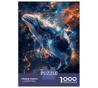 Rompecabezas para Adolescentes De 1000 Piezas Cosmic Celestial Whale Rompecabezas para Adolescentes Juegos Relajantes para La Diversión Familiar Juego Desafiante Regalos 38x26cm/1000pcs