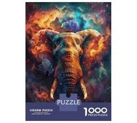 Rompecabezas para Adolescentes De 1000 Piezas Cosmic Elephant Dream Rompecabezas para Adultos Juguete Decoración De Pared Regalo De Cumpleaños Juego Desafiante Regalos 70x50cm/1000pcs