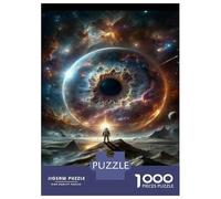 Rompecabezas para Adolescentes De 1000 Piezas Cosmic Eye Space Poster Rompecabezas Juguetes DIY Alivia El Estrés Interacción Entre Padres E Hijos 38x26cm/1000pcs