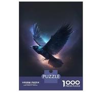 Rompecabezas para Adolescentes De 1000 Piezas Cosmic Flight of The Raven Rompecabezas para Adultos Juegos Relajantes Una Obra De Arte Cumpleaños 52x38cm/1000pcs
