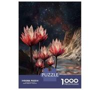 Rompecabezas para Adolescentes De 1000 Piezas Cosmic Lotus Garden Rompecabezas para Adultos Juegos Relajantes Decoración del Hogar 38x26cm/1000pcs