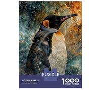 Rompecabezas para Adolescentes De 1000 Piezas Cosmic Penguin Rompecabezas para Adultos Juegos Relajantes Decoración Perfecta Cumpleaños Y Navidad 38x26cm/1000pcs