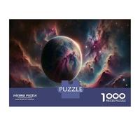 Rompecabezas para Adolescentes De 1000 Piezas Cosmic Planet Nebula Rompecabezas para Adultos Juegos Relajantes para La Diversión Familiar 52x38cm/1000pcs