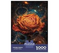 Rompecabezas para Adolescentes De 1000 Piezas Cosmic Rose Fantasy Artwork Rompecabezas para Adultos Juego Práctico Que Mejora La Memoria Interacción Entre Padres E Hijos 38x26cm/1000pcs