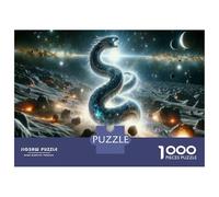 Rompecabezas para Adolescentes De 1000 Piezas Cosmic Serpent in Space Rompecabezas para Adultos Juegos Divertidos Desafío Difícil Regalo De Cumpleaños, Regalos, 70x50cm/1000pcs