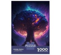 Rompecabezas para Adolescentes De 1000 Piezas Cosmic World Tree of Life Rompecabezas para Adultos Juego De Ingenio Juego Antiestrés Juego Desafiante Regalos 70x50cm/1000pcs