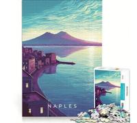 Rompecabezas para Adolescentes de 1000 Piezas Costa de Nápoles al Amanecer Juego de ingenio Actividades Divertidas para Hacer en casa Regalo para Mujeres 38x52cm