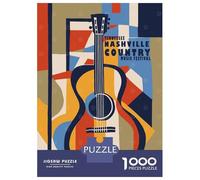 Rompecabezas para Adolescentes De 1000 Piezas Country Music Festival Rompecabezas para Adultos Juego Práctico Mejora La Memoria Gran Regalo para Jugar 70x50cm/1000pcs