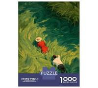 Rompecabezas para Adolescentes De 1000 Piezas Couple in A Field of Grass Rompecabezas para Adultos Juego De Ingenio Regalos para Mujeres Desafiante De Completar 38x26cm/1000pcs