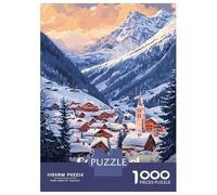 Rompecabezas para Adolescentes De 1000 Piezas Courchevel, France Winter Landscape Rompecabezas Juegos Familiares Carrera De Velocidad Manual Cumpleaños 70x50cm/1000pcs