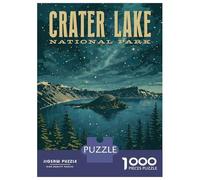 Rompecabezas para Adolescentes De 1000 Piezas Crater Lake National Park Vintage Rompecabezas Juguetes Antiestrés Mejora La Memoria Oferta como Regalo para Toda La Familia 70x50cm/1000pcs