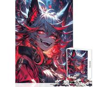 Rompecabezas para Adolescentes de 1000 Piezas Crazy Catgirl Juguetes antiestrés Regalos de cumpleaños Juego Familiar Lista de Deseos con Papá Noel tamaño 50x75cm